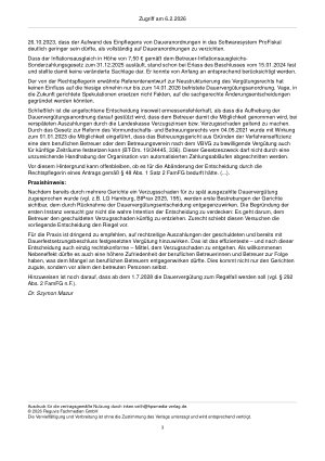 Vorschauseite 3: Zur Dauervergütung