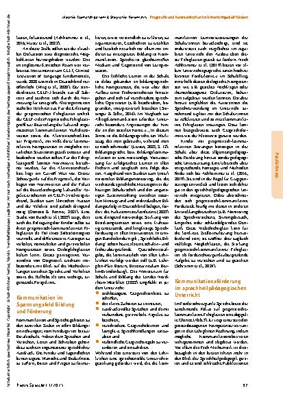 Vorschauseite 3: Mit anderen, zu anderen, vor anderen sprechen – Pragmatik und Kommunikation im Unterricht gezielt fördern