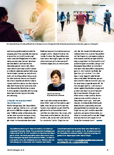 Vorschauseite 2: Gesundheitskioske sollen deutschlandweit ein neues Beratungsangebot schaffen.