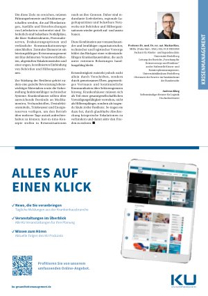 Vorschauseite 3: Resiliente Gesundheitsversorgung in Krisenzeiten Aufgaben der Krankenhäuser im Zivilschutz und der zivilen Verteidigung