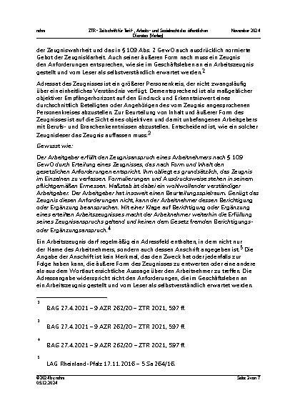 Vorschauseite 3: Aus der Praxis für die Praxis: Anforderungen an die äußere Form eines Arbeitszeugnisses.