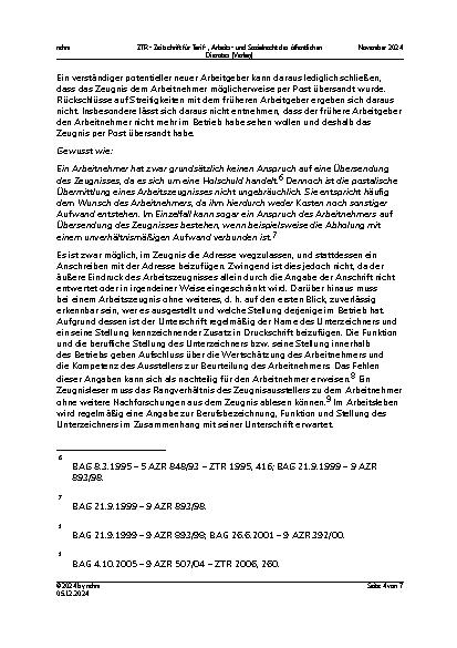 Vorschauseite 4: Aus der Praxis für die Praxis: Anforderungen an die äußere Form eines Arbeitszeugnisses.