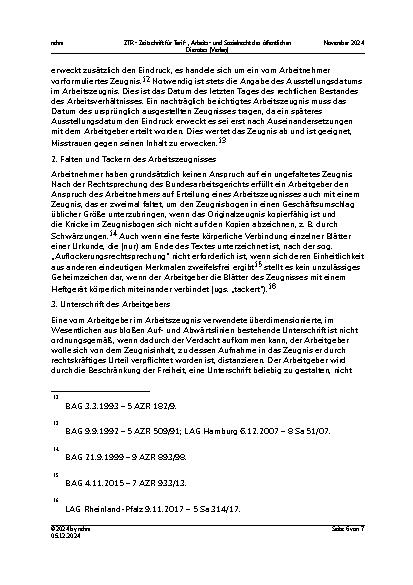 Vorschauseite 6: Aus der Praxis für die Praxis: Anforderungen an die äußere Form eines Arbeitszeugnisses.
