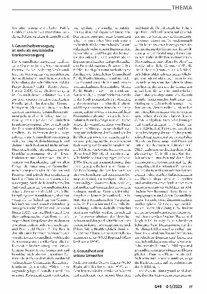 Vorschauseite 2: Klimawandel und Gesundheit aus Sicht von (Urban) Public Health