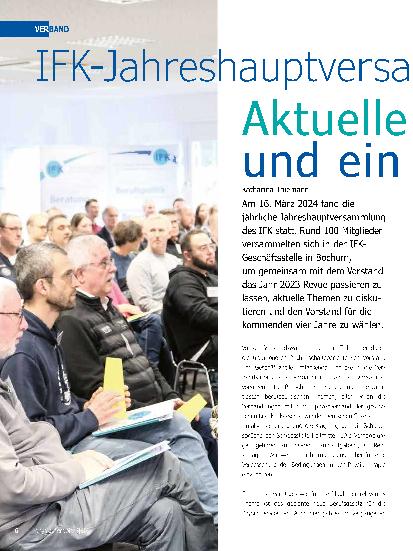 Vorschauseite 1: Aktuelle Branchenthemen und ein neuer Vorstand