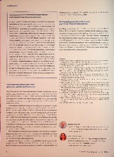 Vorschauseite 3: Viel mehr als nur äußere Hülle Die Funktionen der Haut und ihre Bedeutung in der Palliative Care