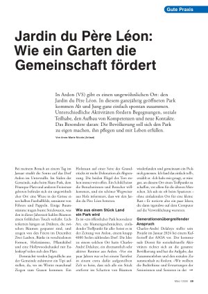 Vorschauseite 1: Jardin du Père Léon: Wie ein Garten die Gemeinschaft fördert