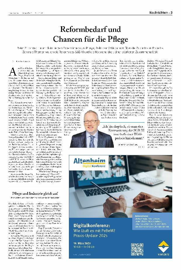 Vorschauseite 1: Reformbedarf und Chancen für die Pflege