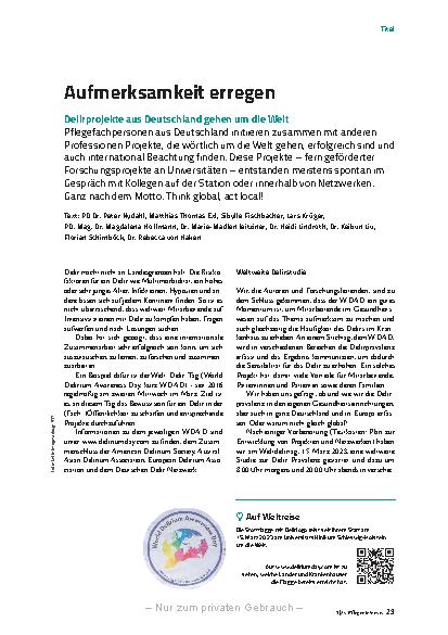 Vorschauseite 2: Aufmerksamkeit erregen: Dillerprojekte aus Deutschland gehen um die Welt.