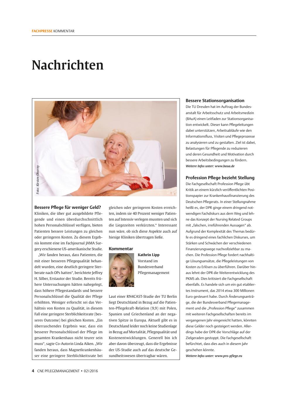 Vorschauseite 1: Nachrichten