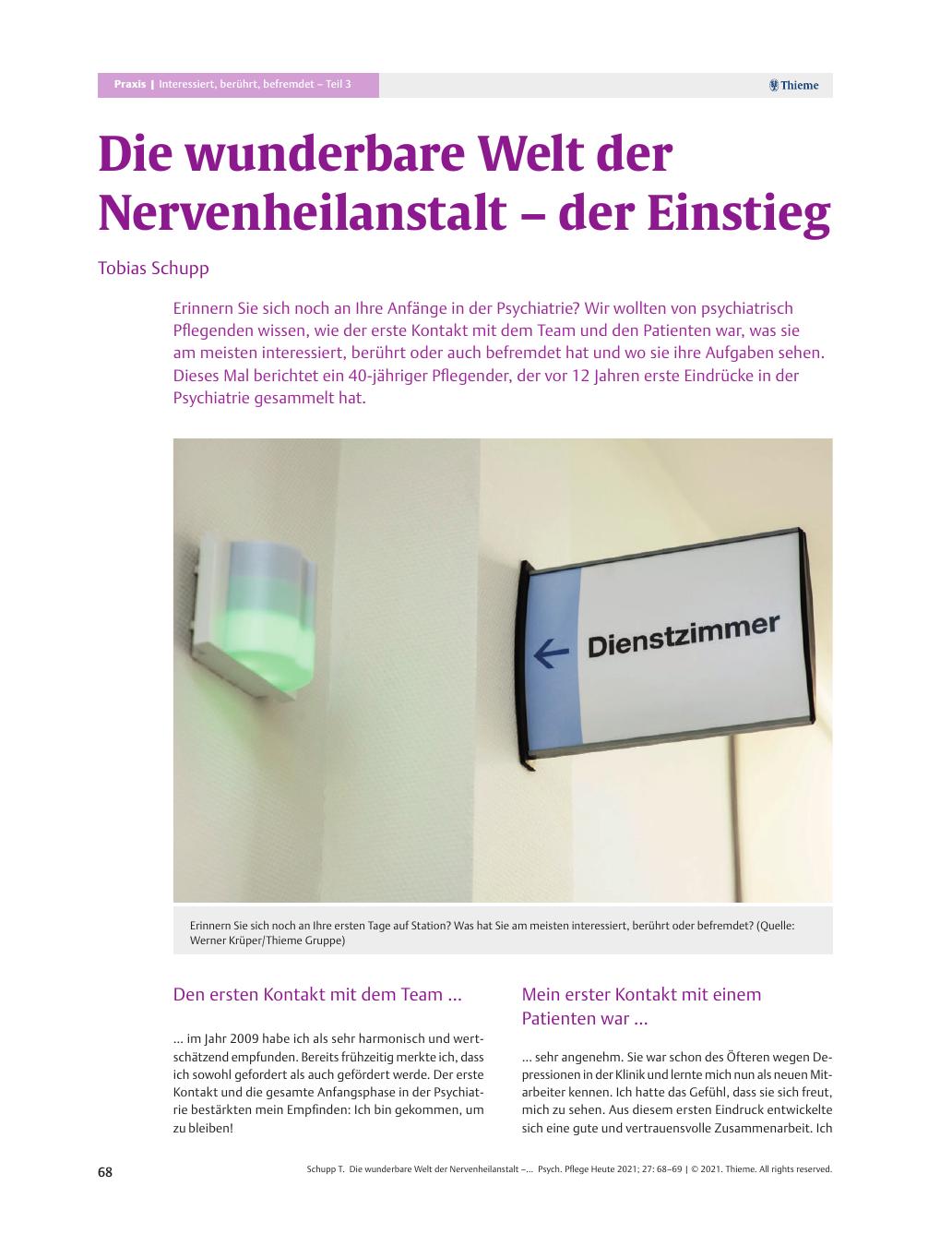 Vorschauseite 1: Die wunderbare Welt der Nervenheilanstalt – der Einstieg