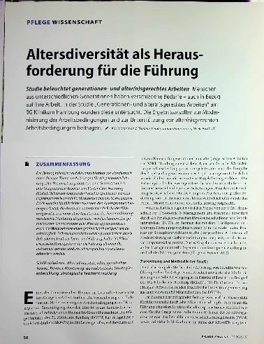 Vorschauseite 1: Altersdiversität als Herausforderung für die Führung