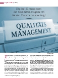 Vorschauseite 1: Die drei Dimensionen des Qualitätsmanagements für den Unternehmenserfolg!