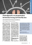 Vorschauseite 1: Photodynamik zur permanenten Keimreduzierung auf Oberflächen