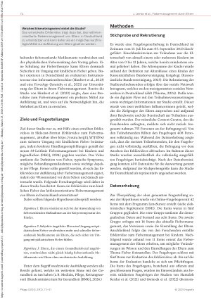 Vorschauseite 2: Fiebermanagement durch Eltern: Eine quantitative Querschnittsstudie