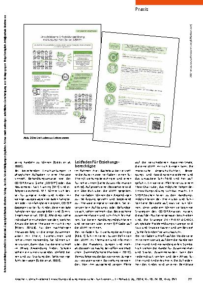 Vorschauseite 4: Partizipation und Lebensqualität in den Fokus rücken: Umschriebene Entwicklungsstörung motorischer Funktionen (UEMF)