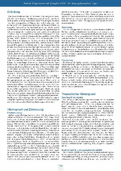 Vorschauseite 2: Organisationale Agilität im Spitalwesen: Eine Delphi-Studie zur Begriffsund Konzeptbestimmung