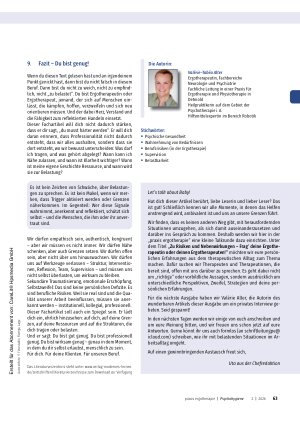 Vorschauseite 6: Berührt, aber nicht verschlungen: Willkommen in der ergotherapeutischen Realität!