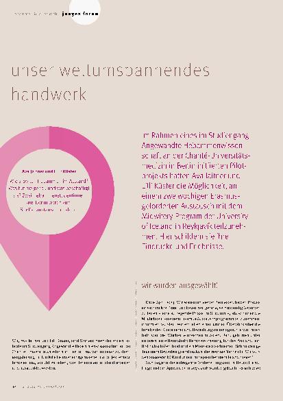 Vorschauseite 1: Unser weltumspannendes Handwerk