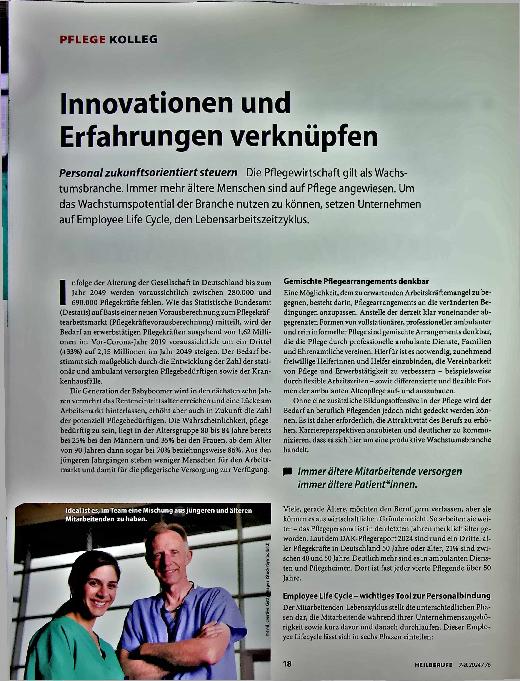 Vorschauseite 1: Innovationen und Erfahrungen verknüpfen