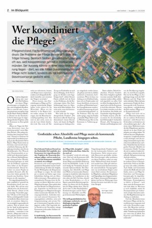 Vorschauseite 1: Wer koordiniert die Pflege?