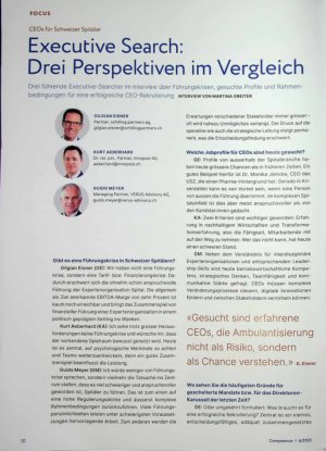 Vorschauseite 1: Executive Search: Drei Perspektiven im Vergleich