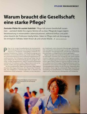 Vorschauseite 1: Warum braucht die Gesellschaft eine starke Pflege?