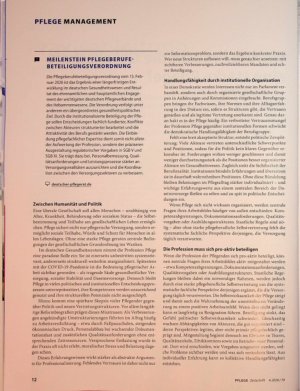 Vorschauseite 2: Warum braucht die Gesellschaft eine starke Pflege?