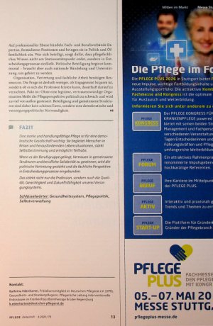 Vorschauseite 3: Warum braucht die Gesellschaft eine starke Pflege?