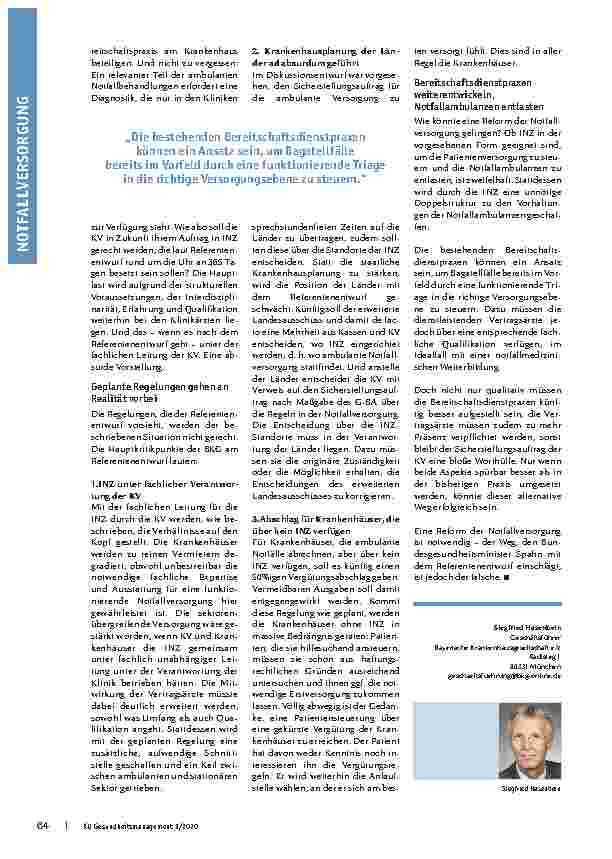 Vorschauseite 3: So wird das nichts, Herr Spahn! Über die Reform der Notfallversorgung