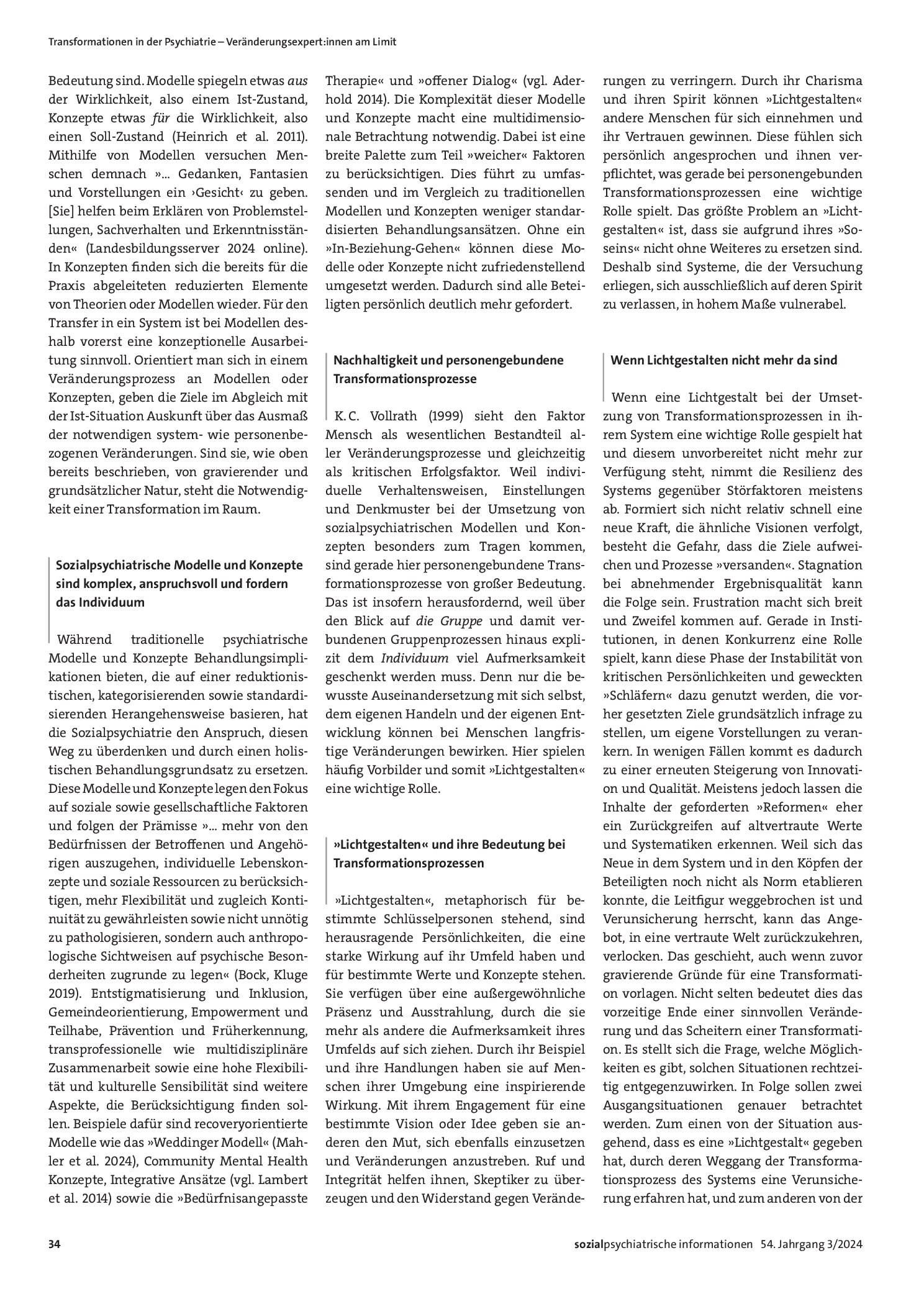 Vorschauseite 2: Personengebundene Transformation? Wie sieht es mit der Nachhaltigkeit von Transformationsprozessen aus? Was, wenn »Lichtgestalten« nicht mehr da sind?