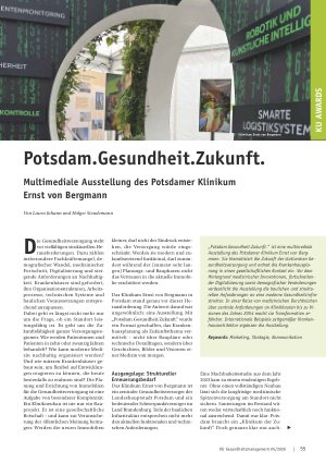 Vorschauseite 1: Potsdam. Gesundheit. Zukunft. Multimediale Ausstellung des Potsdamer Klinikum Ernst von Bergmann