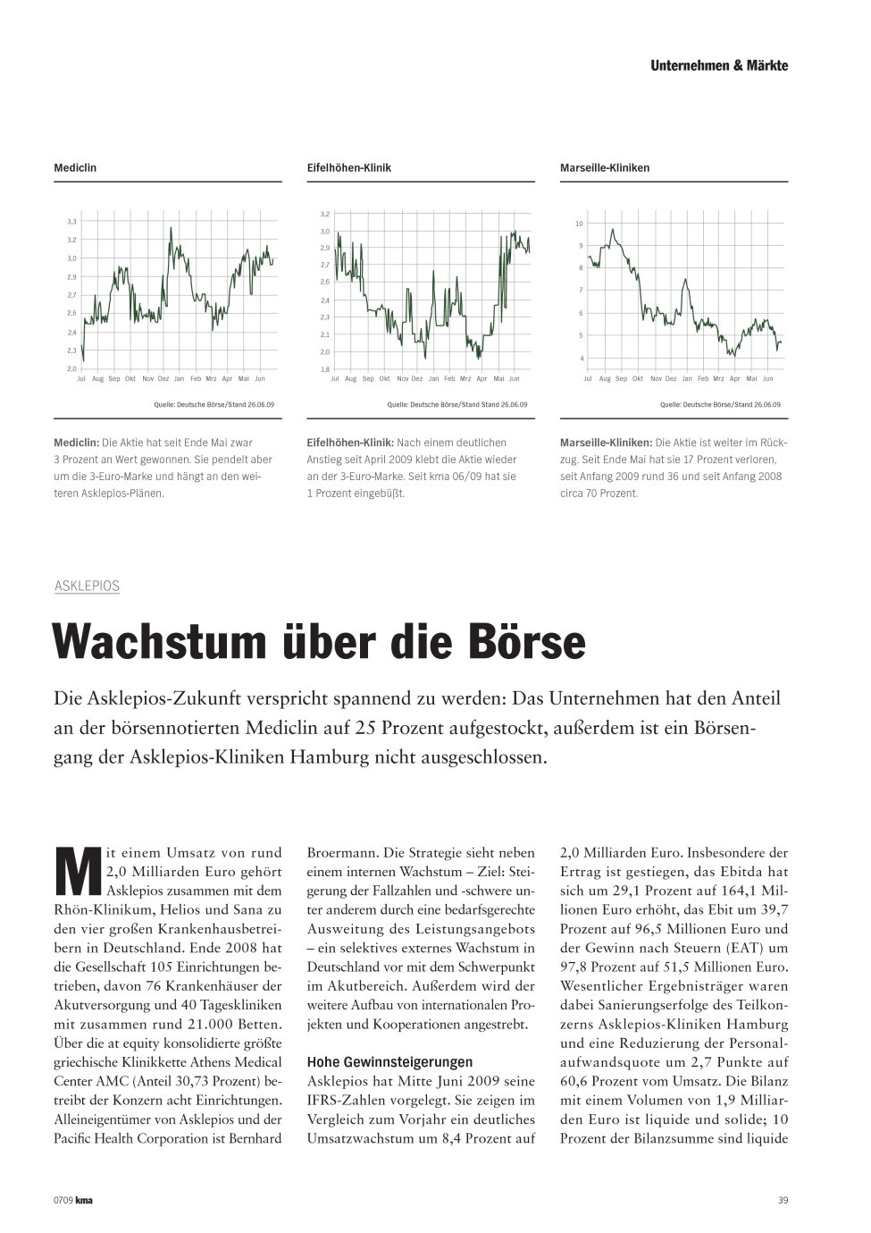 Vorschauseite 1: Wachstum über die Börse