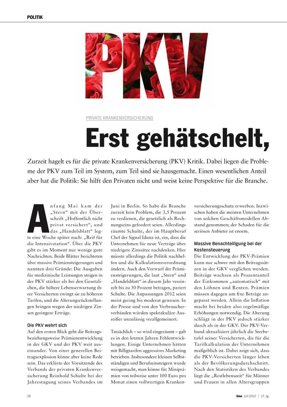 Vorschauseite 1: Erst gehätschelt, dann gescholten