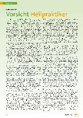 Vorschauseite 1: Vorsicht Heilpraktiker