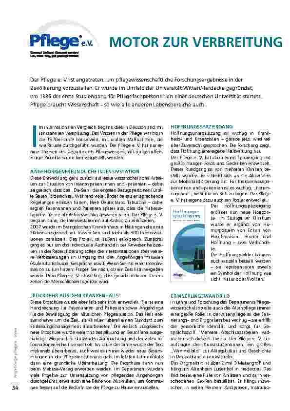Vorschauseite 1: MOTOR ZUR VERBREITUNG