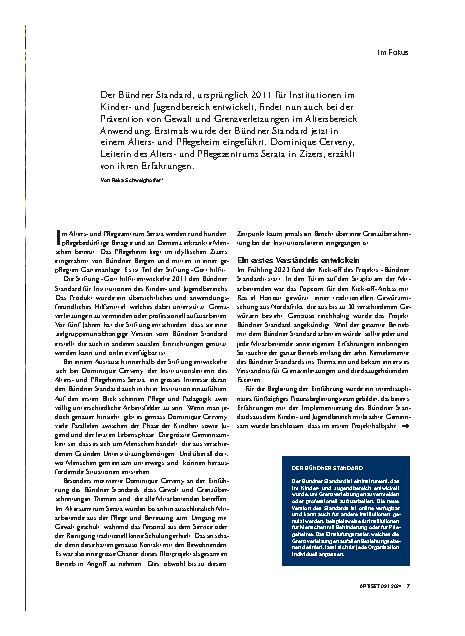 Vorschauseite 1: Der Bündner Standard