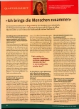 Vorschauseite 1: "Ich bringe die Menschen zusammen."