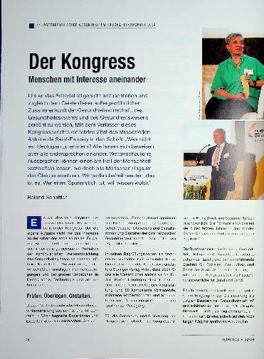 Vorschauseite 1: Der Kongress bringt Menschen mit Interesse aneinander.