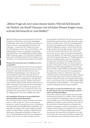 Vorschauseite 4: Wir brauchen einen lebendigen Zeitbegriff!