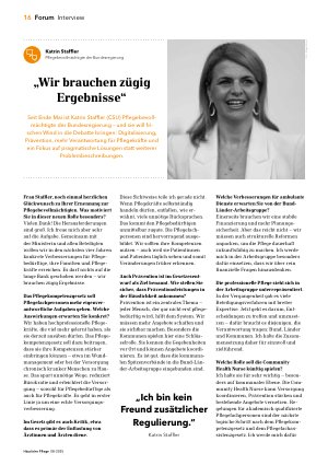 Vorschauseite 1: „Wir brauchen zügig Ergebnisse“
