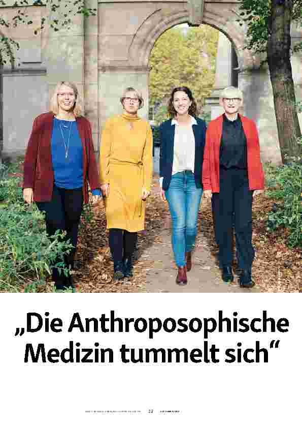 Vorschauseite 1: Die Anthroposophische Medizin tummelt sich.