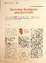 Vorschauseite 1: Zwischen Vertrauen und Kontrolle