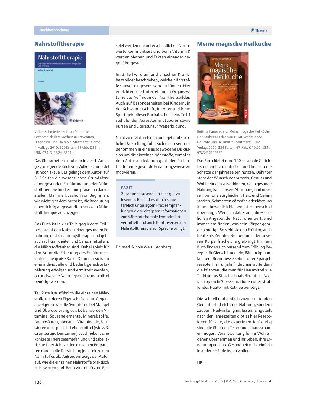 Vorschauseite 1: Buchbesprechung