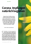 Vorschauseite 1: Corona-Impfungen natürlich begleiten