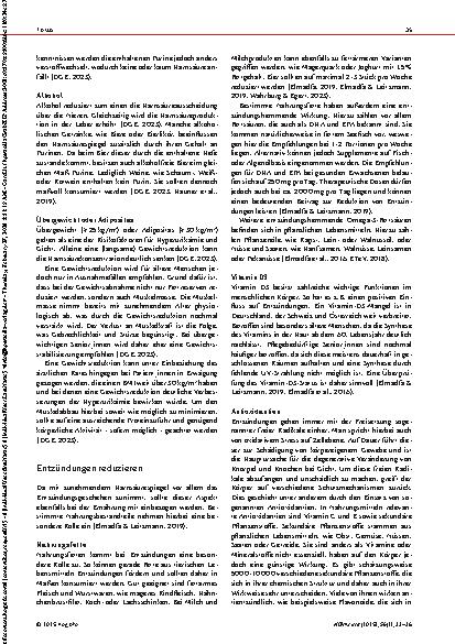 Vorschauseite 3: Gicht und Ernährung Linderung von Entzündungen und Schmerzen