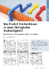 Vorschauseite 1: Was hindert Krankenhäuser an mehr ökologischer Nachhaltigkeit?