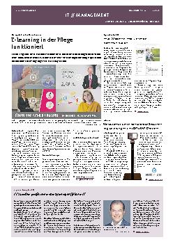 Vorschauseite 1: E-Learning in der Pflege funktioniert.
