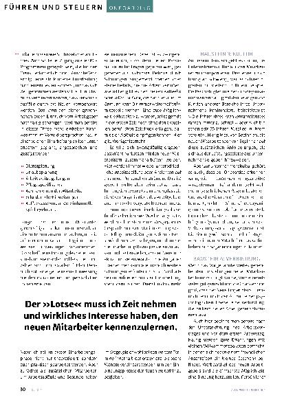 Vorschauseite 3: Plötzlich steht der Neue im Mittelpunkt.