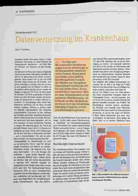 Vorschauseite 1: Datenvernetzung im Krankenhaus